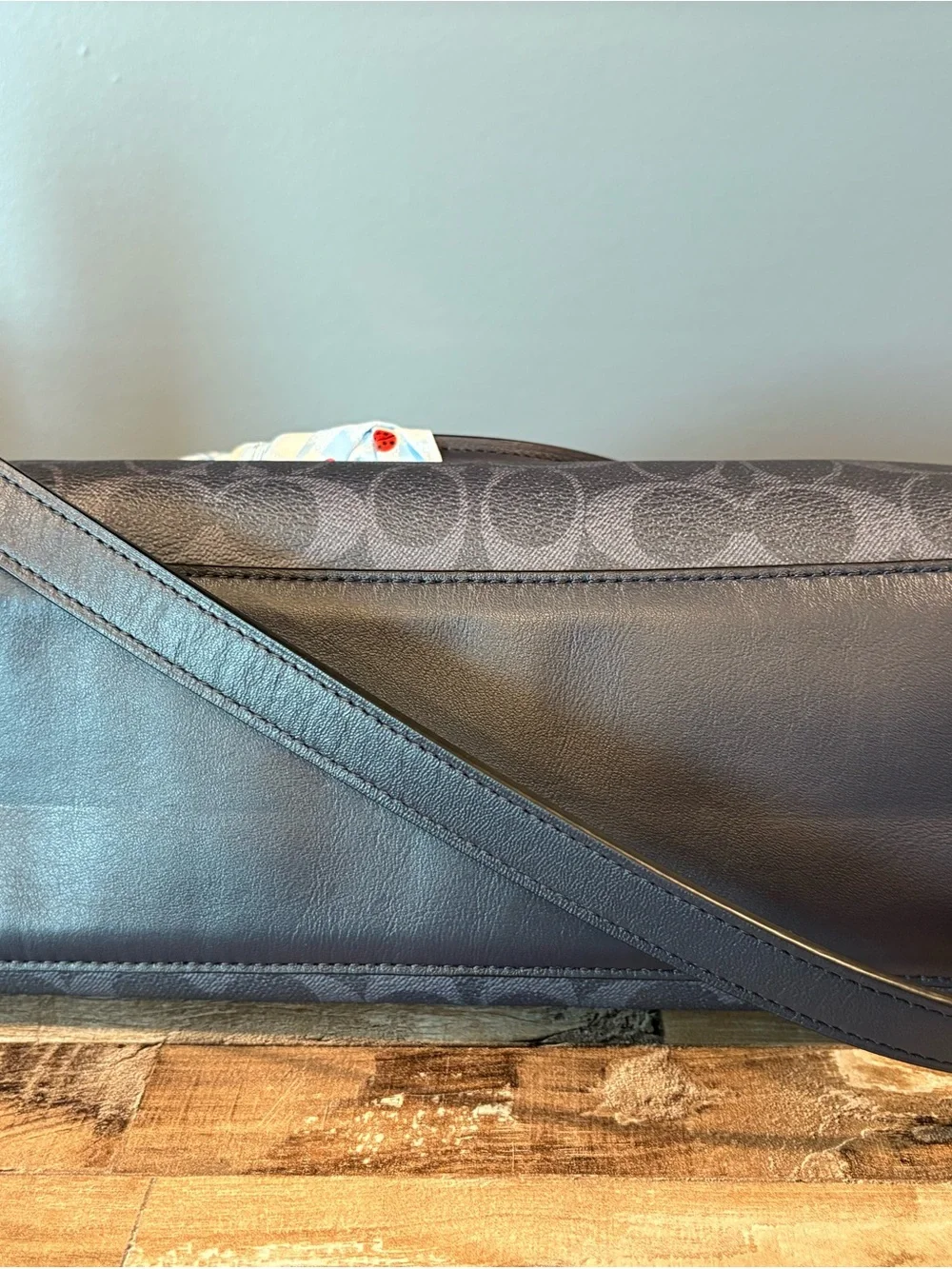 Coach Midnight Navy Signature Satchel NWOT